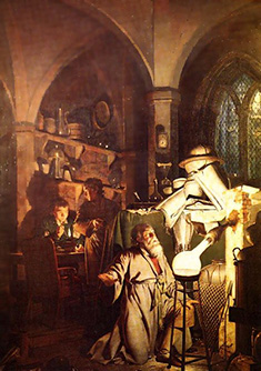 The Alchemist Discovering Phosphorus 1771, by Joseph Wright of Derby
