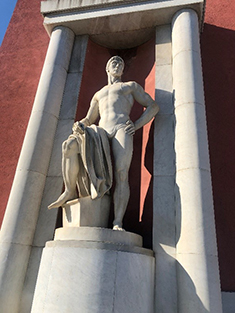 Fascistisk statue på Foro Mussolini