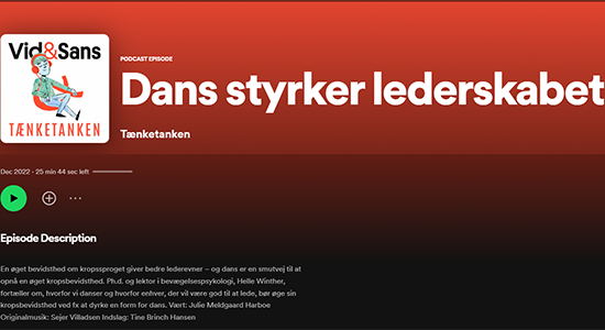 Dans styrker lederskabet