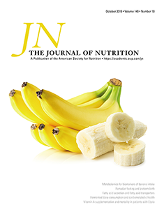 Forsiden på Journal of Nutrition, vol. 149, Issue 10, oktober 2019